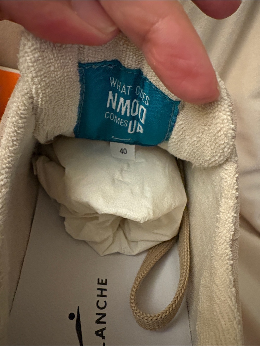 NWT VOILE BLANCHE INES Sneaker in Powder-White (Light Beige) - Picture 12 of 16